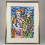 1741 2114 Färglitografi